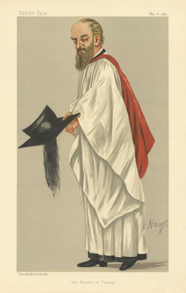 VANITY FAIR SPY CARTOON Henry Montagu Butler 'Master of Trinity' Cambridge 1889